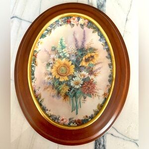 Lena Liu’s Floral Cameo Plate “Radiance” Bradford Exchange 11th Issue